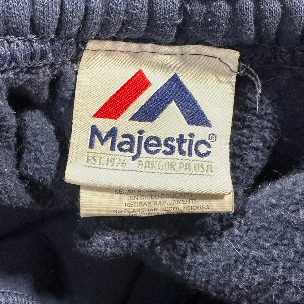New England Patriots‎ Sweatpants Mens Medium Blue Fleece Majestic NFL  Pockets